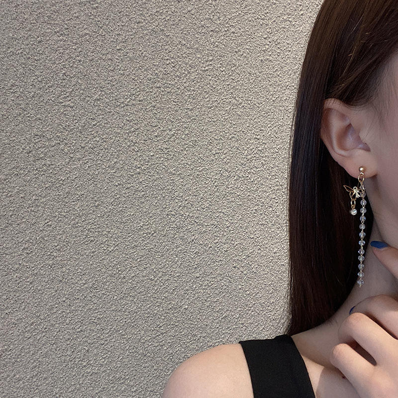 Golden-Butterfly-Tassel-Earrings 2