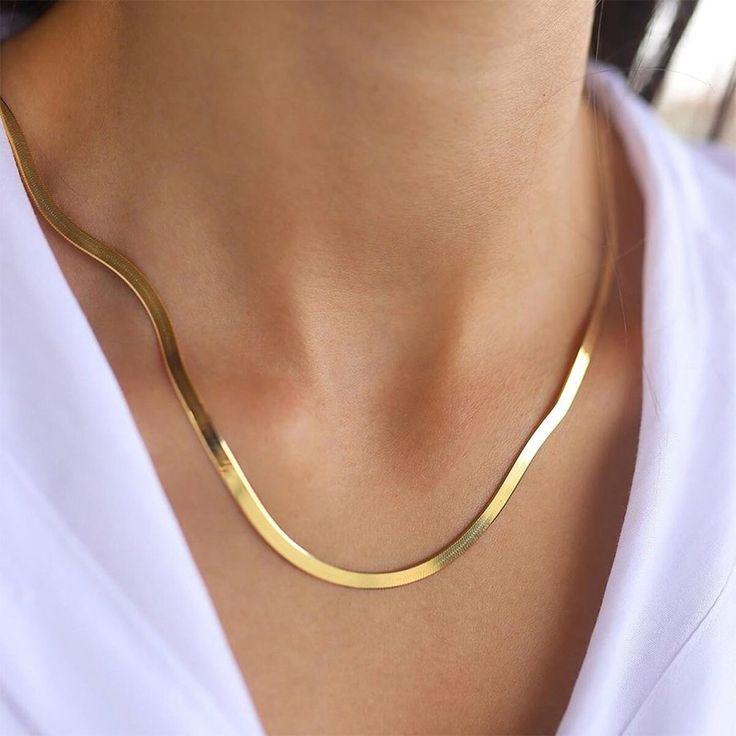 Golden Snake Bone Necklace 1
