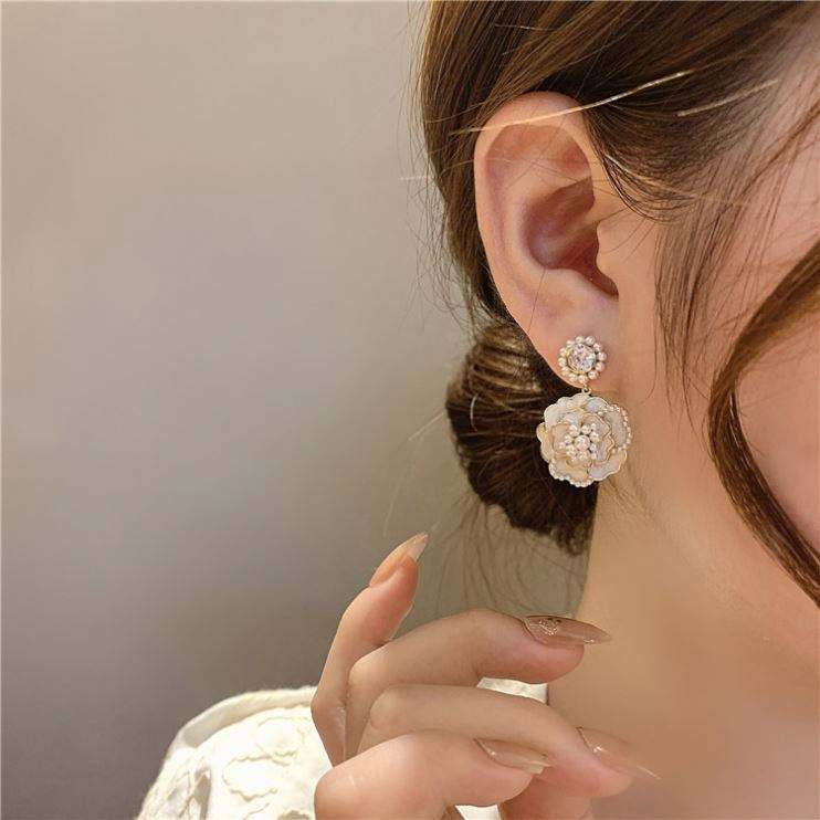 White-Camellia-Drop-Earrings 2