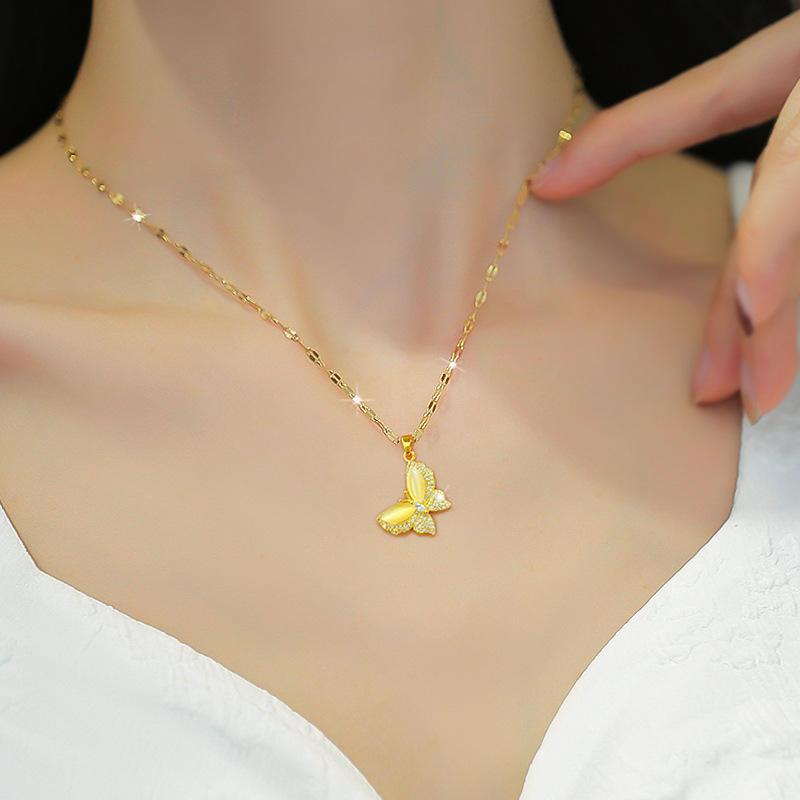 Whitefire Golden Butterfly Necklace 2