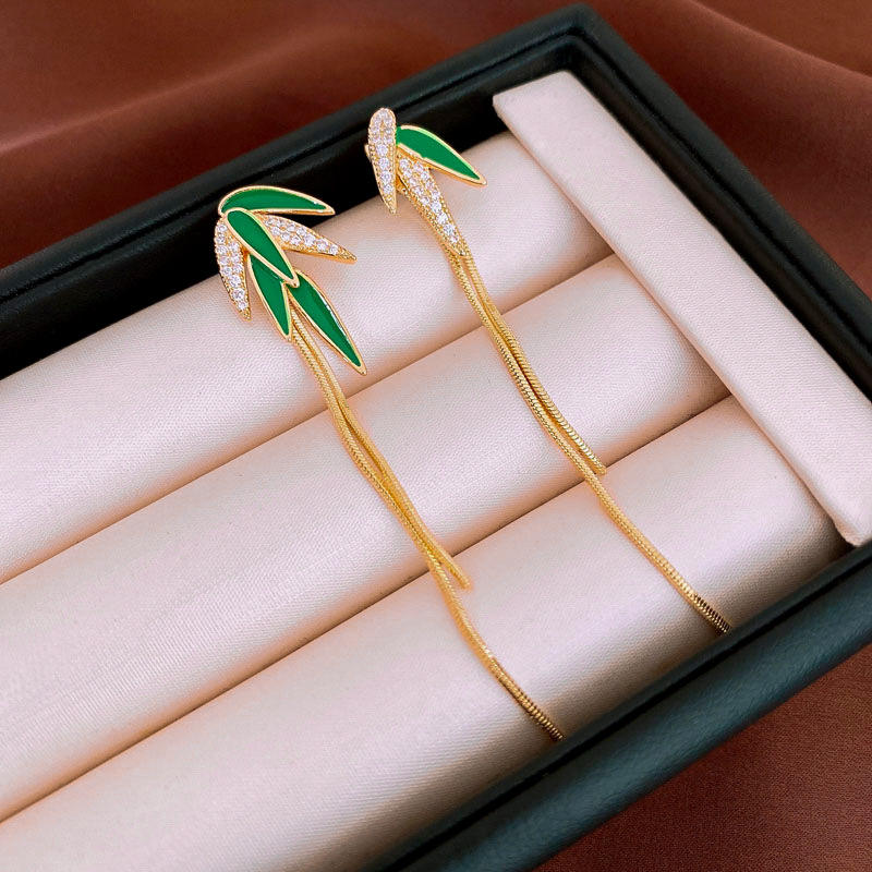 Bamboo-Leaves-Rhinestone-Earrings 3
