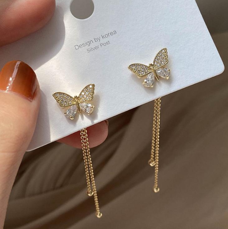 Bling-Butterfly-Tassel-Earrings 1