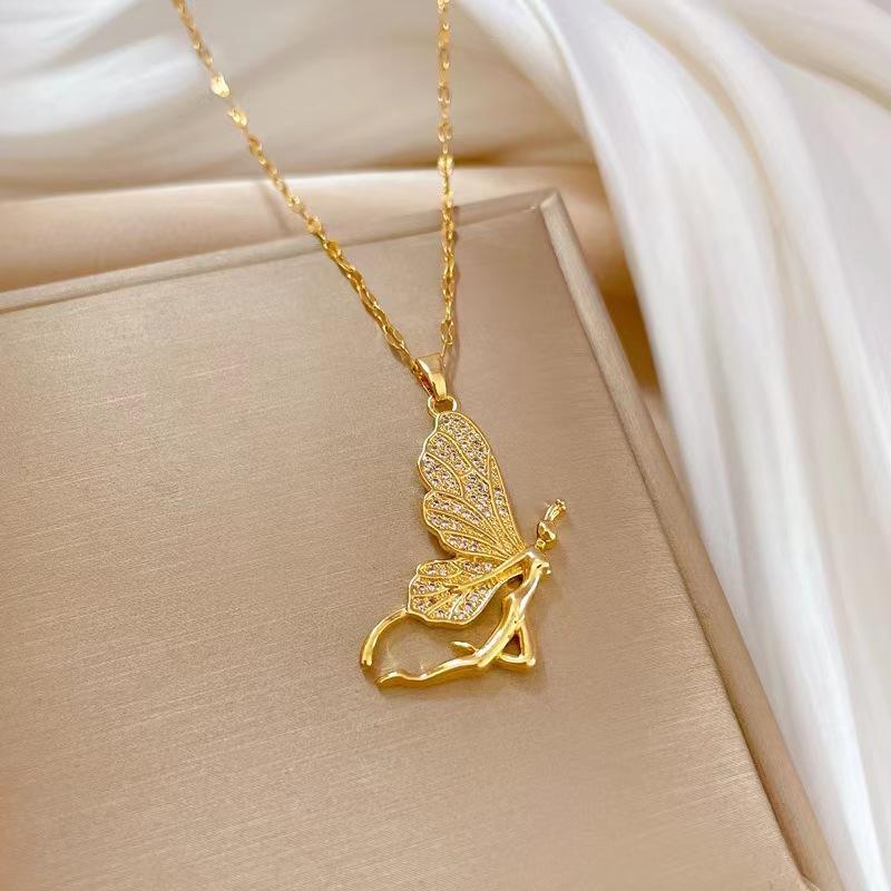 Celestial Flutter Zircon Necklace 2 