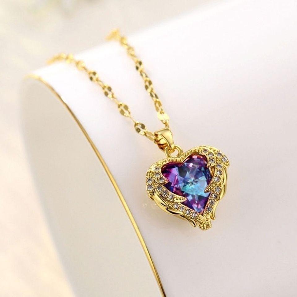 Celestial Ocean Heart Necklace 2 