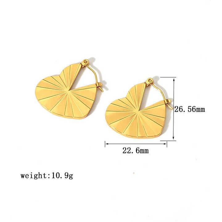 Chic Gold Aura Fan Earrings