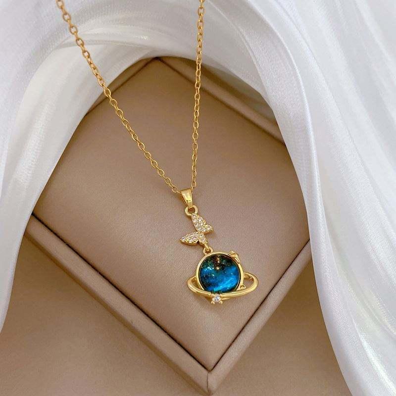 Cosmic Bloom Butterfly Necklace 2 