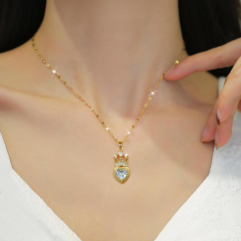 Crowned Love Crystal Necklace 1 