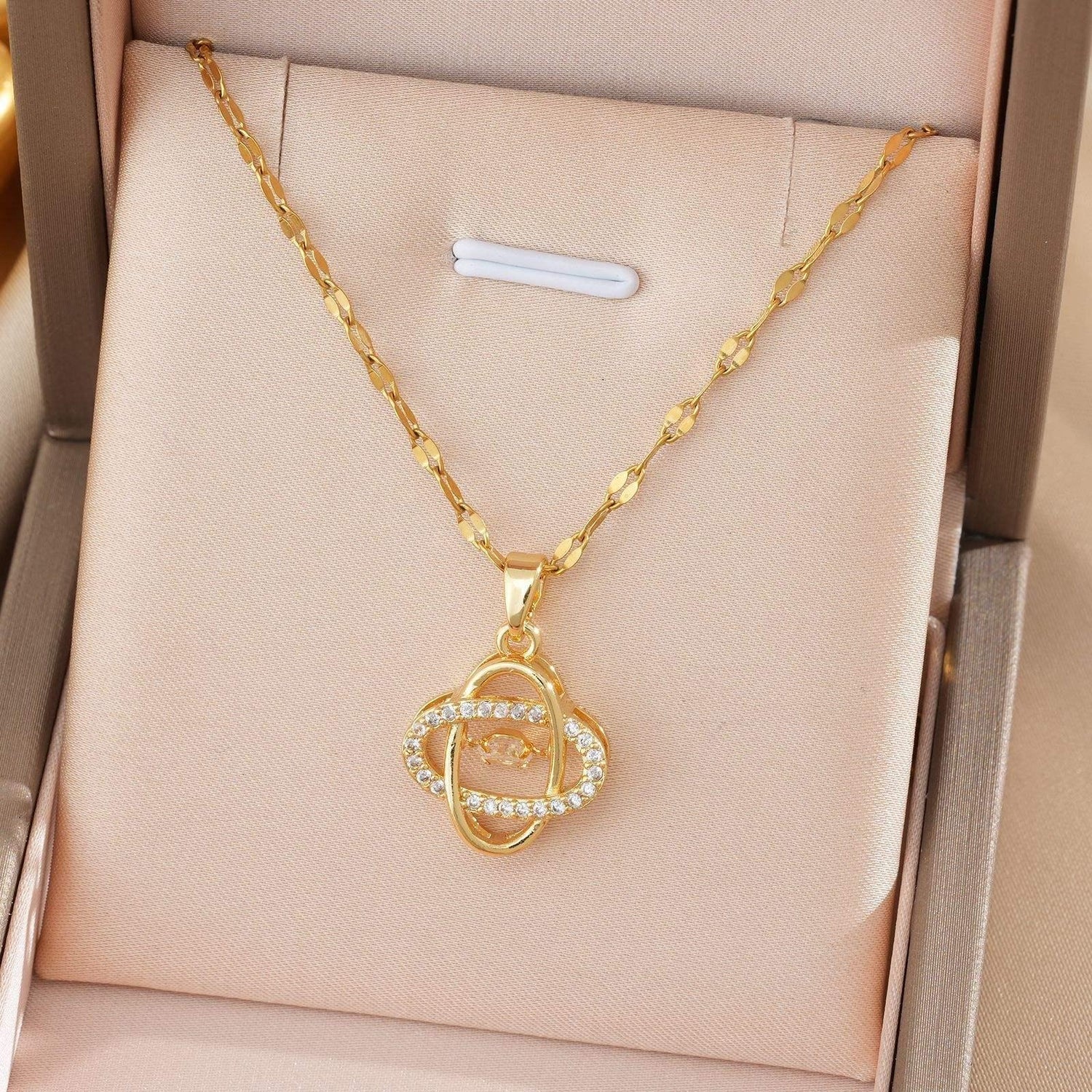 Crystal Loop of Love Necklace 2 