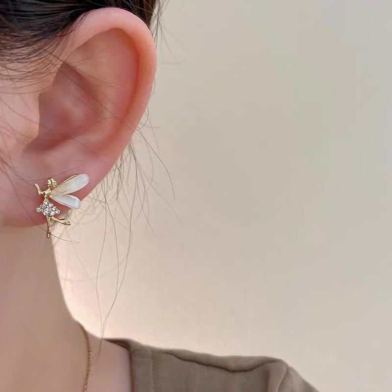 Dancing Angles Rhinestone Earrings