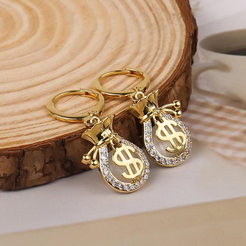 Dollar-Money-Bag-Earrings 3