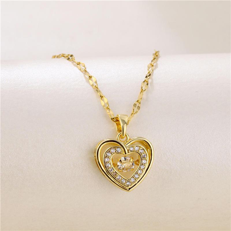 Double Heart Glow Necklace 3 
