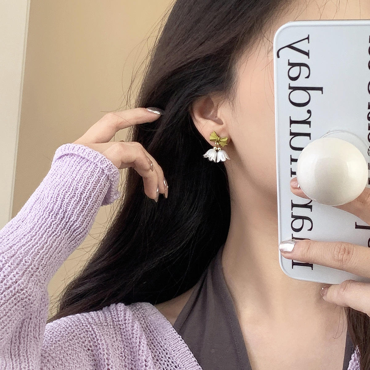 Flower-Drop-Bow-Earrings 2