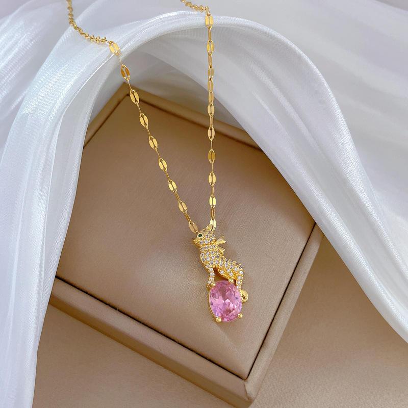 Glam Leopard Glimmer Necklace 2 