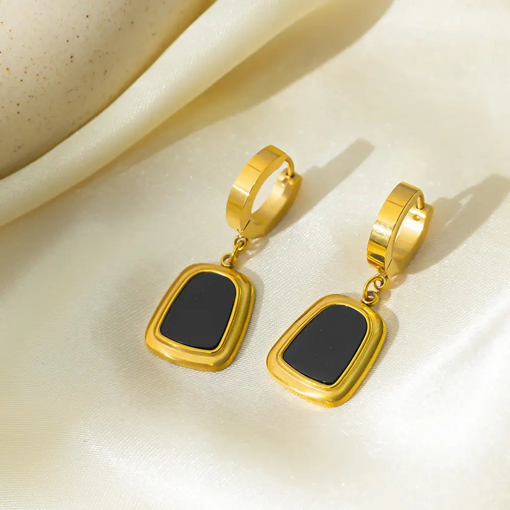 Gold and Black Enamel Combo Set