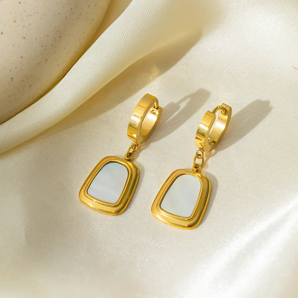 Gold and White Enamel Combo Set