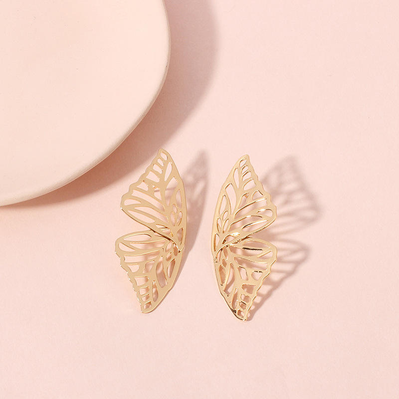 Golden-Butterfly-Wing-Earrings 2