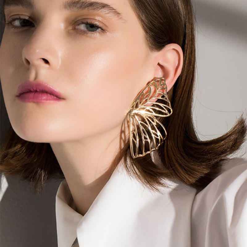 Golden-Butterfly-Wing-Earrings 3