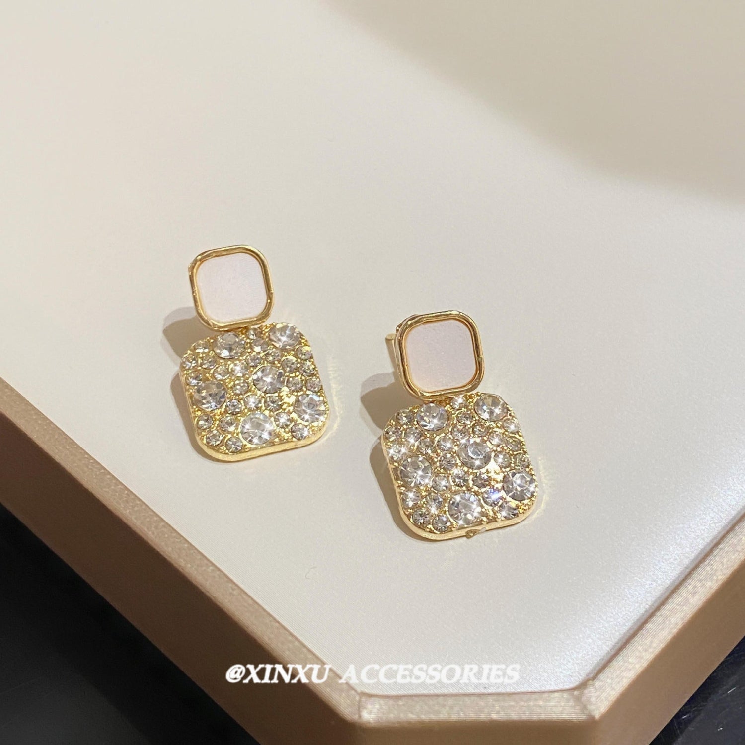 Golden-Crystal-Party-Earrings 3