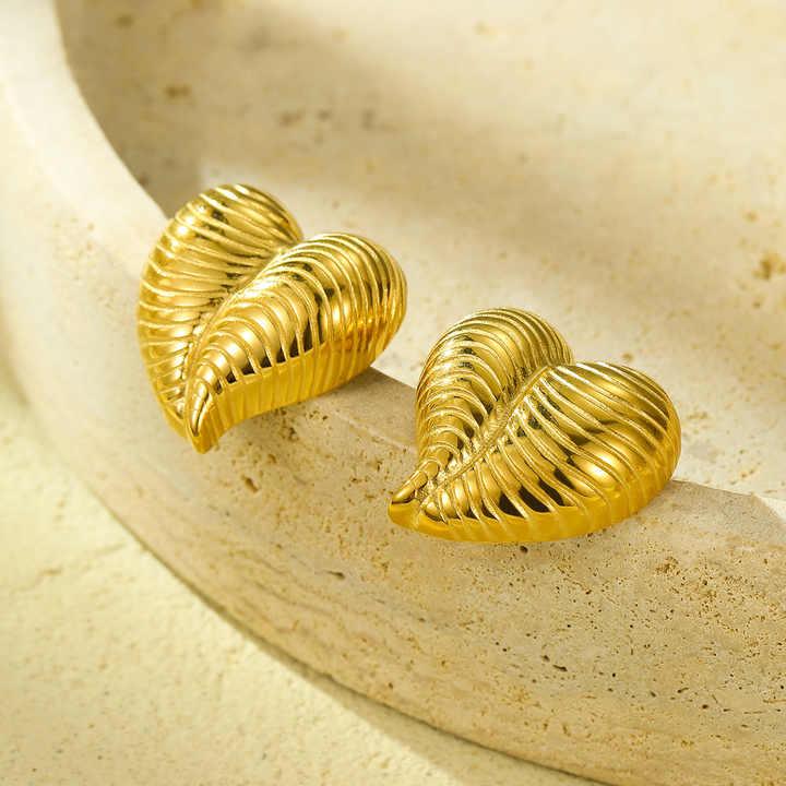 Golden Heart Harmony Earrings