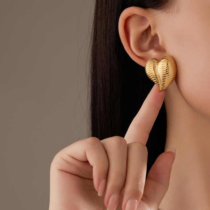 Golden Heart Harmony Earrings