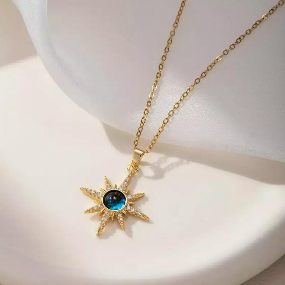 Golden Rise Emerald Necklace 1 
