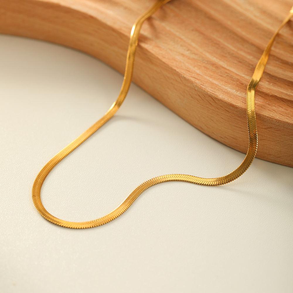 Golden Snake Bone Necklace 2 