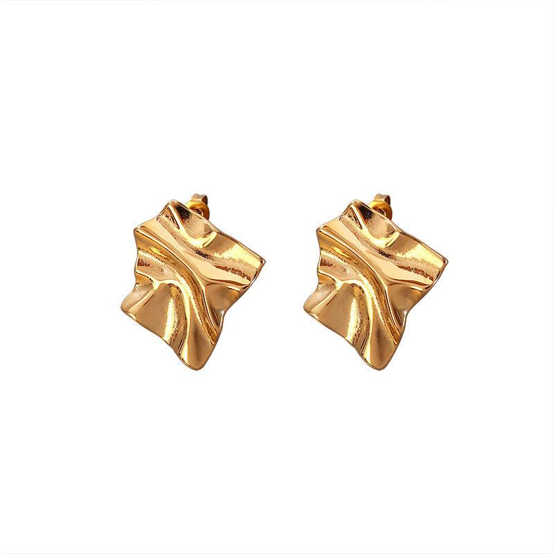 Irregular Gold Statement Earrings