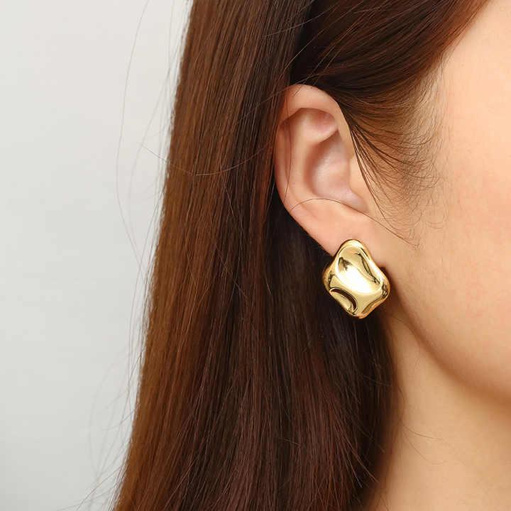 Irregular Square Stud Earrings