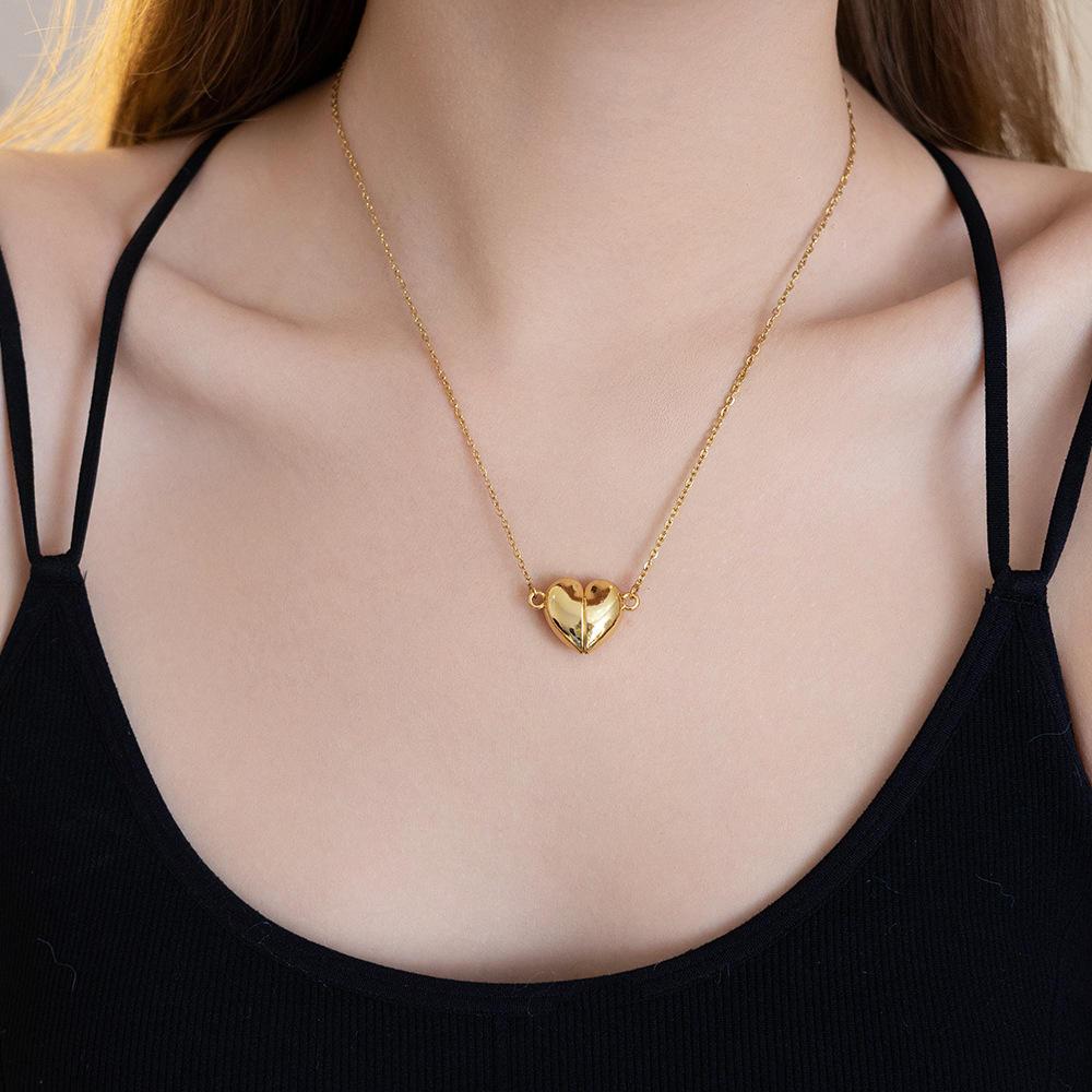 Magnetic Heart Pendant Necklace 1 