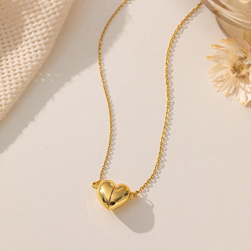 Magnetic Heart Pendant Necklace 2 