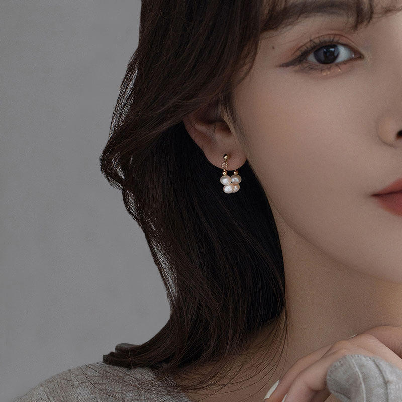 Pearl-Huggie-Hoop-Earrings 2