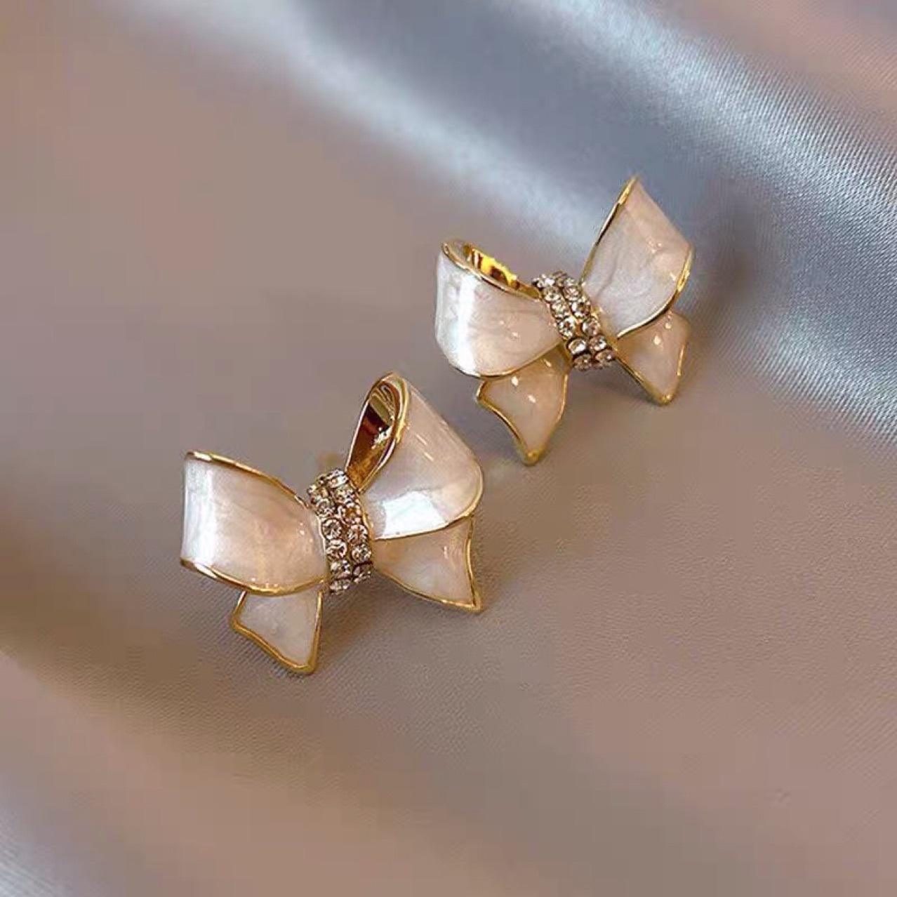 Pink-Bow-Stud-Earrings 1