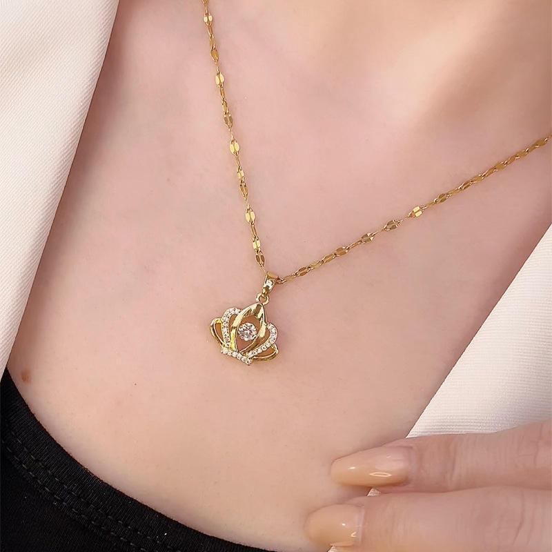 Regal Spark Crown Necklace 1 
