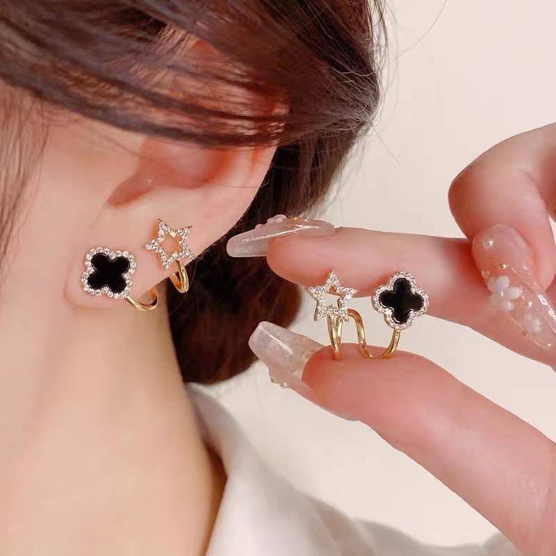 Rhinestone-Flower-and-Star-Earrings 2