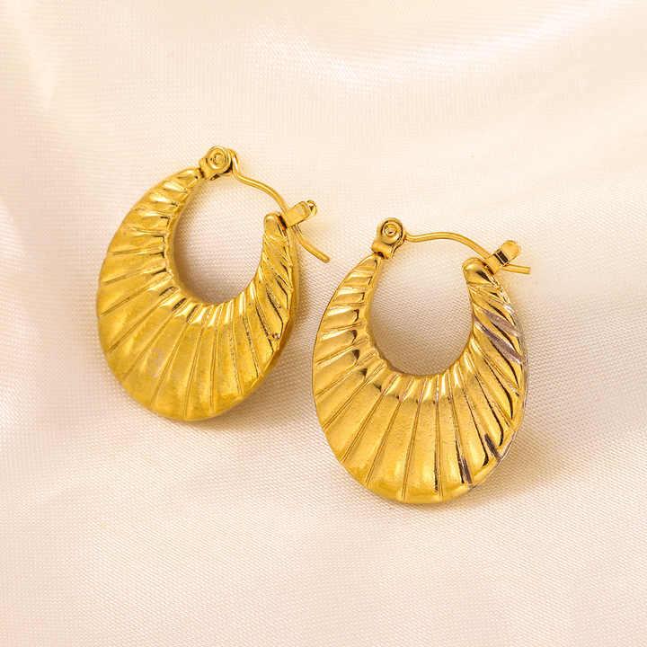 Timeless Twist Gold Hoop Earrings