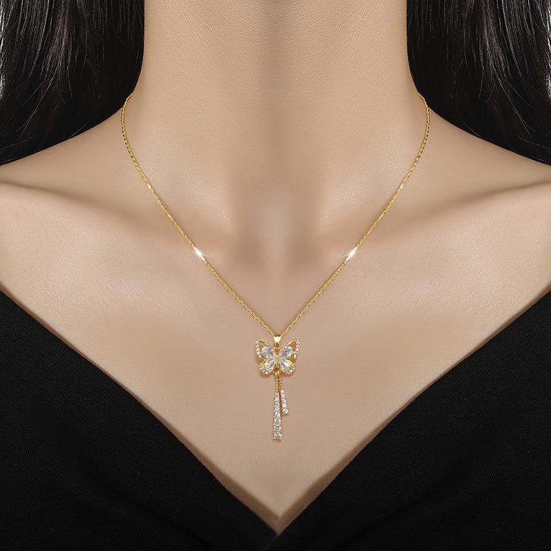 Twilight Flutter Tassel Necklace 1 