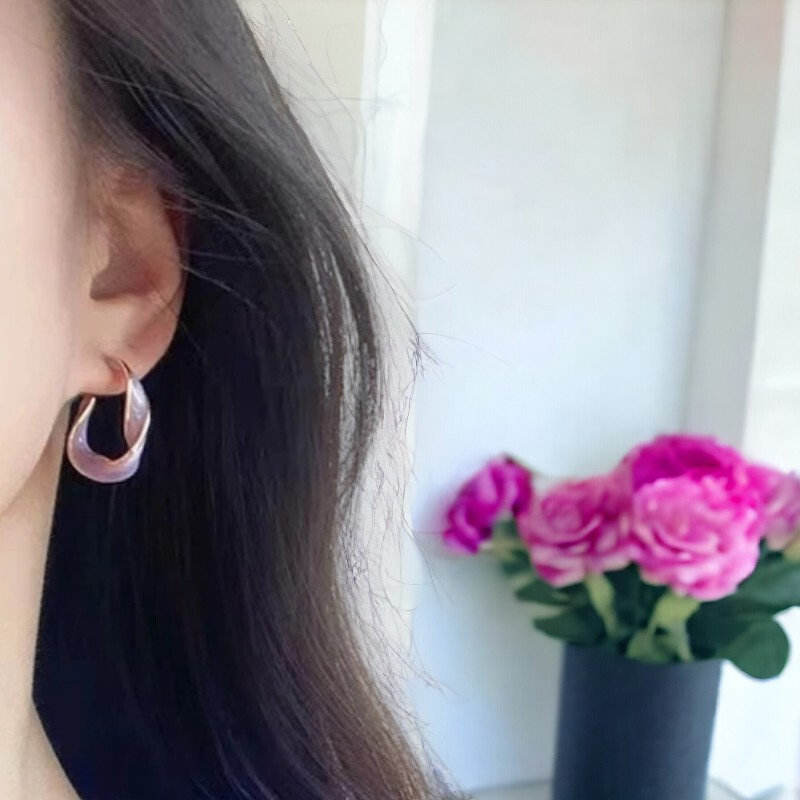 Twisted-Purple-Hoop-Earrings 2