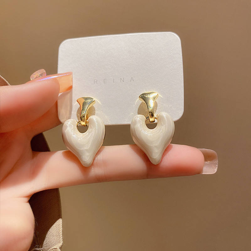 White-Heart-Drop-Earrings 3