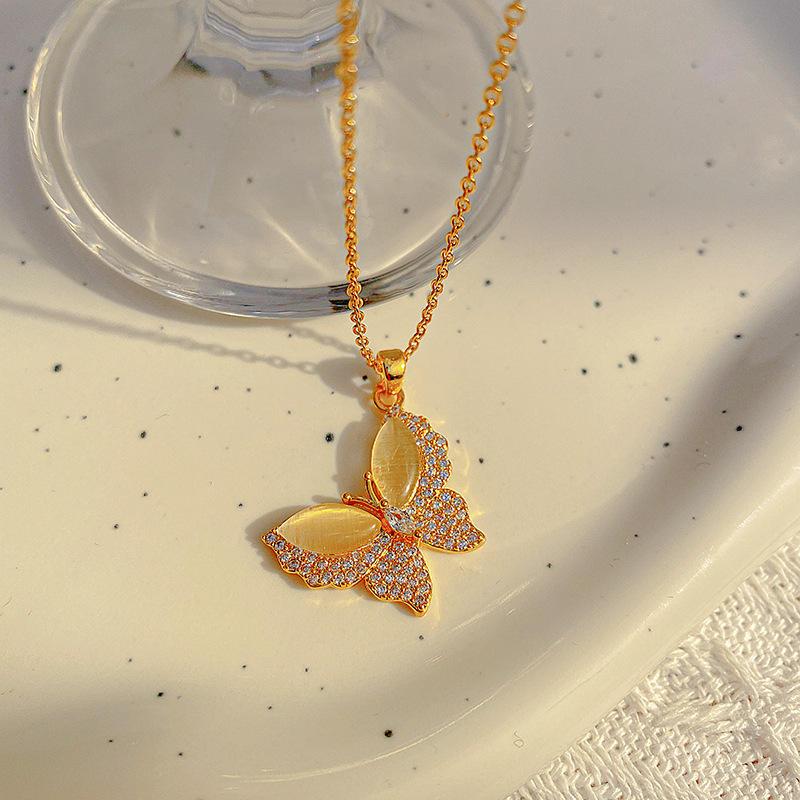 Whitefire Golden Butterfly Necklace 1 