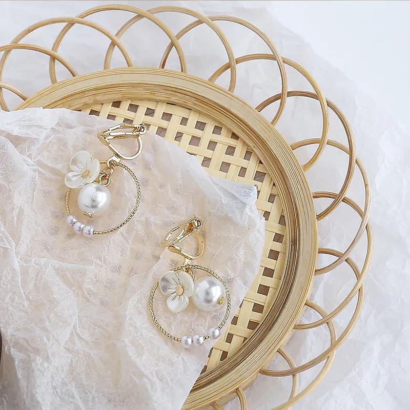 Zircon Pearl Wind Chime Earrings
