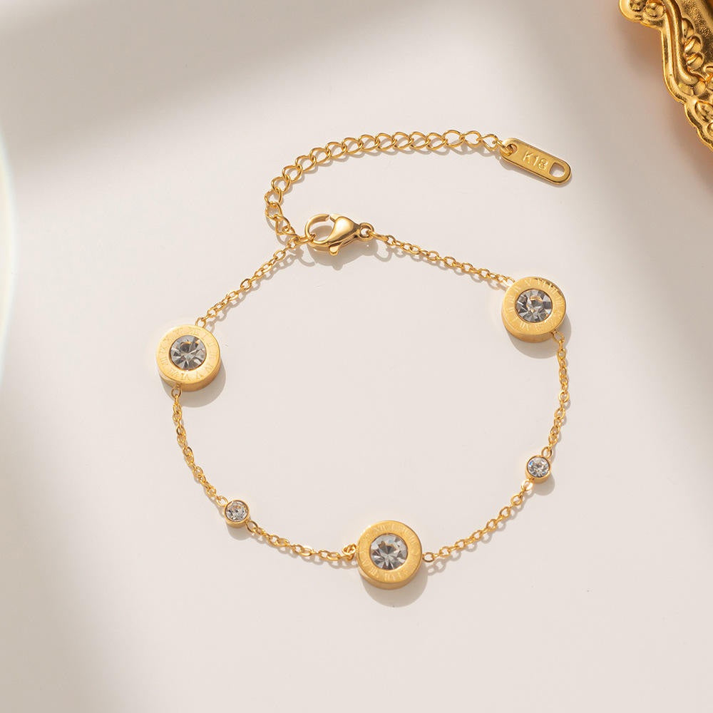 Crystal Crest Anti-Tarnish Bracelet
