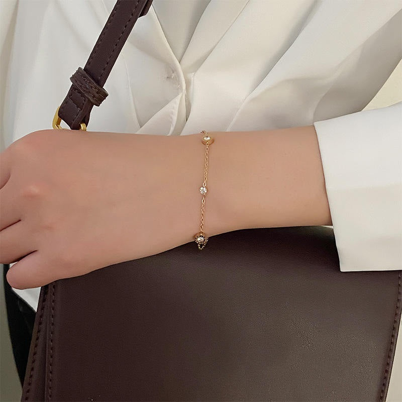 Crystal Crest Anti-Tarnish Bracelet