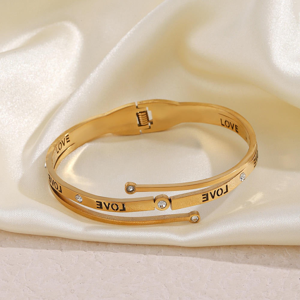 Crystal Love Anti-Tarnish Bracelet