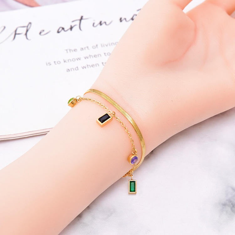 Rainbow Radiance Anti-Tarnish Bracelet