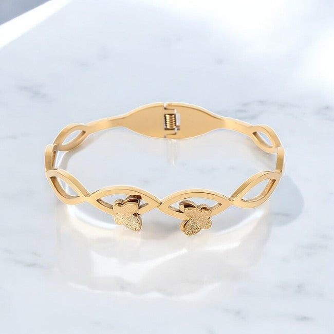 Twin Butterfly Anti-Tarnish Bracelet